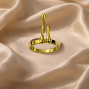 Studio-style image showcasing Padma ring against a neutral, elegant backdrop